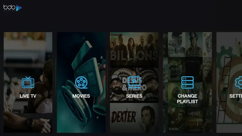BOB Player uno dei migliori player IPTV per Fire Stick e Android TV