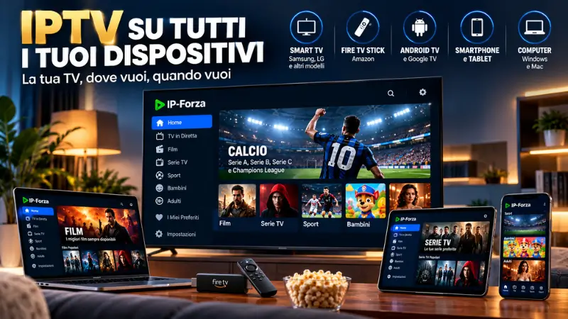 IPTV abbonamento e qualità streaming con connessione Internet stabile